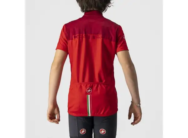 Castelli Neo Prologo detský dres krátky rukáv červená