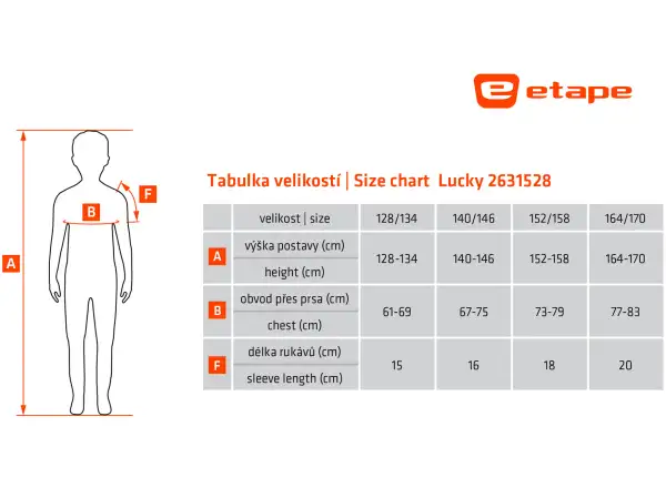 Etape Lucky detský dres ružová/limetka