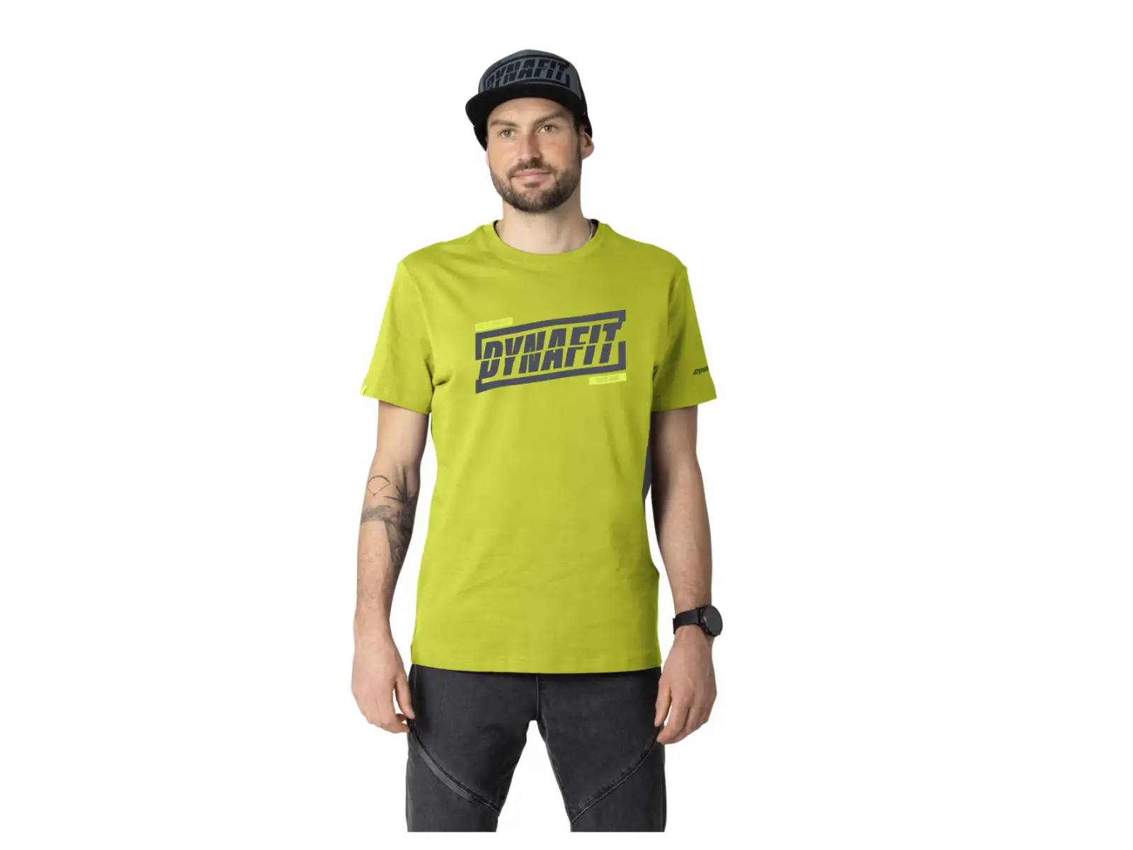 Dynafit Graphic Cotton pánske tričko krátky rukáv Golden Lime