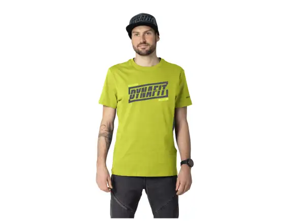 Dynafit Graphic Cotton pánske tričko krátky rukáv Golden Lime