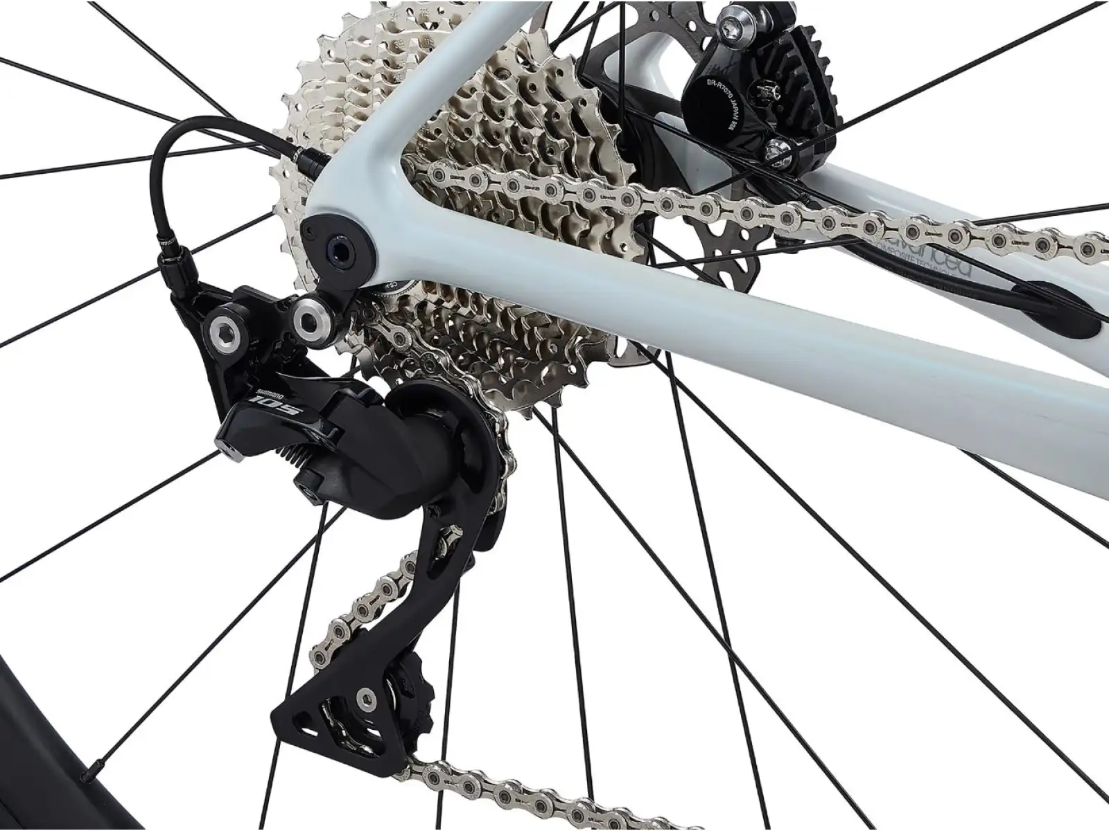 Liv Langma Advanced 2 Disc cestný bicykel unicorn white