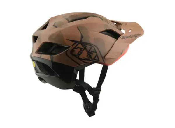 Troy Lee Designs Flowline SE MIPS prilba Badge Sienna Camo