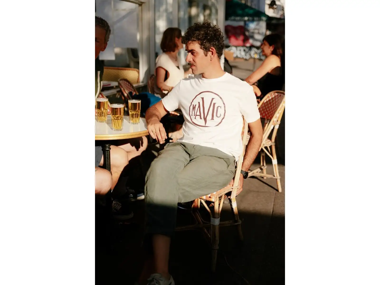 Mavic Heritage Logo pánske tričko krátky rukáv Off White