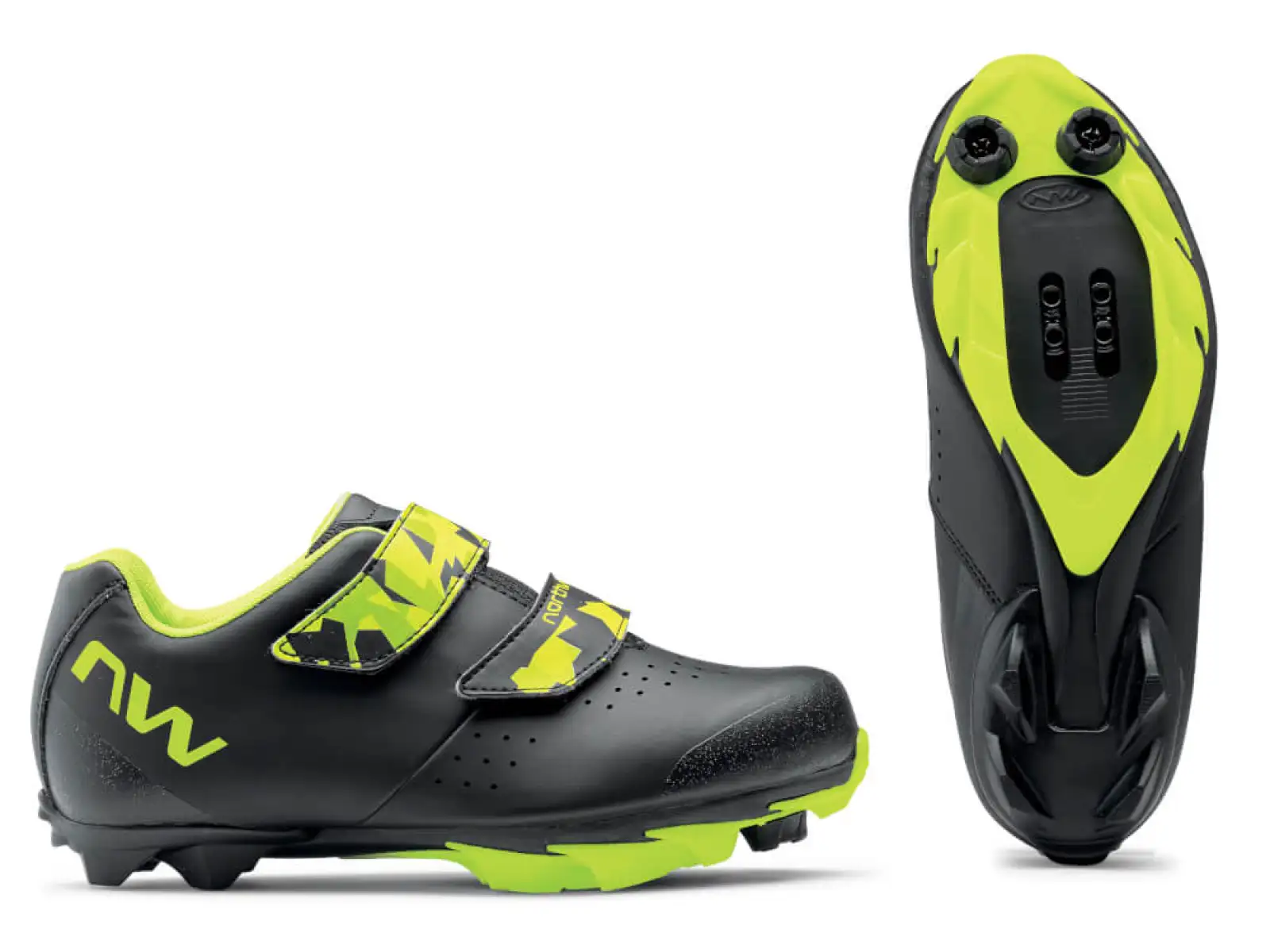 Northwave Origin Junior detské tretry Black/Yellow Fluo