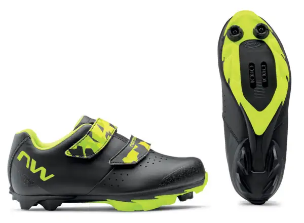 Northwave Origin Junior detské tretry Black/Yellow Fluo