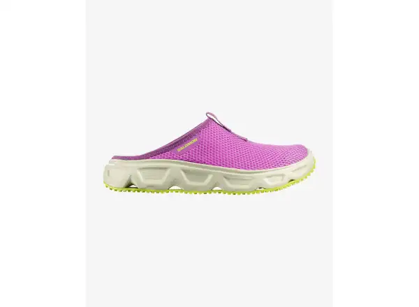 Salomon Reelax Slide 6.0 dámske papuče Iris Orchid/Asparsgud Green/Acid Lime