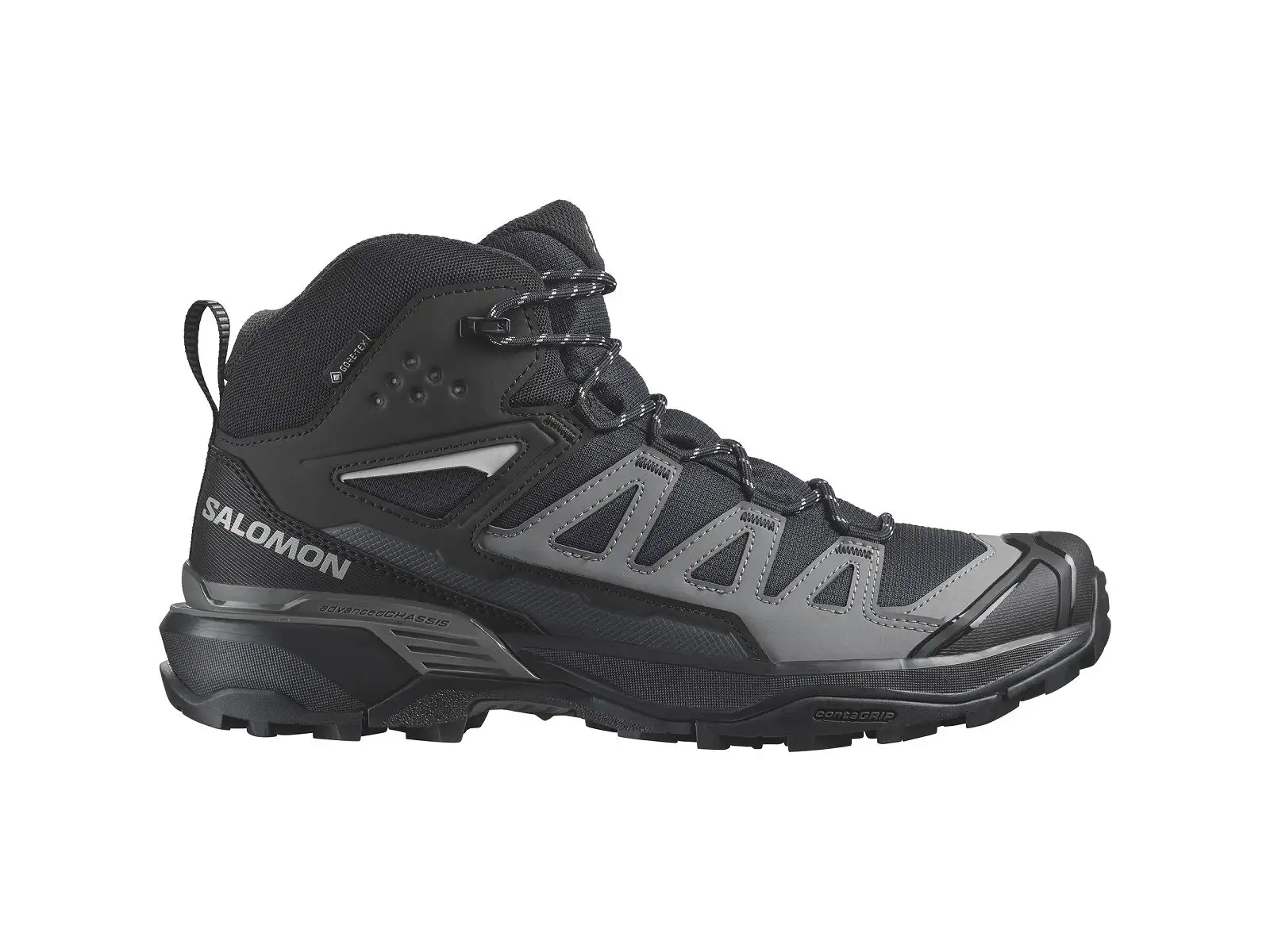 Salomon X Ultra 360 MID GTX pánska turistická obuv Black/Magnet/Pewter