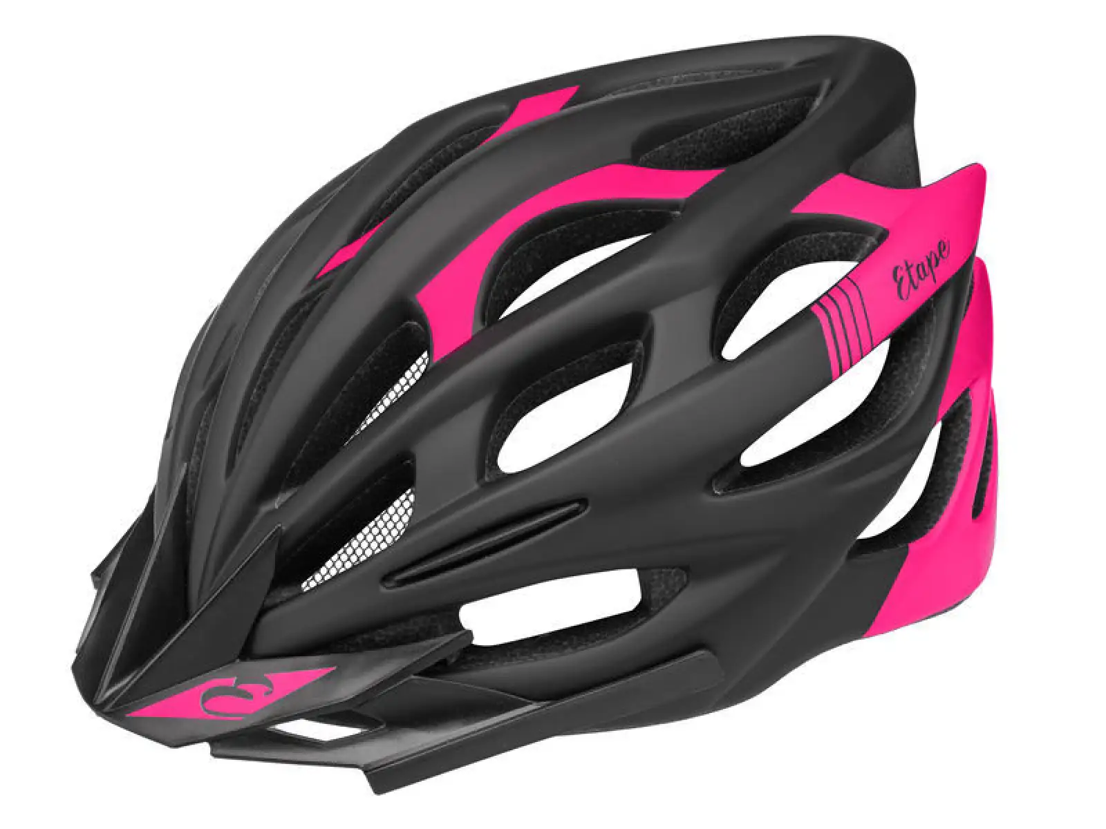 Etape Vesper dámska cyklistická prilba čierna/ružová matná