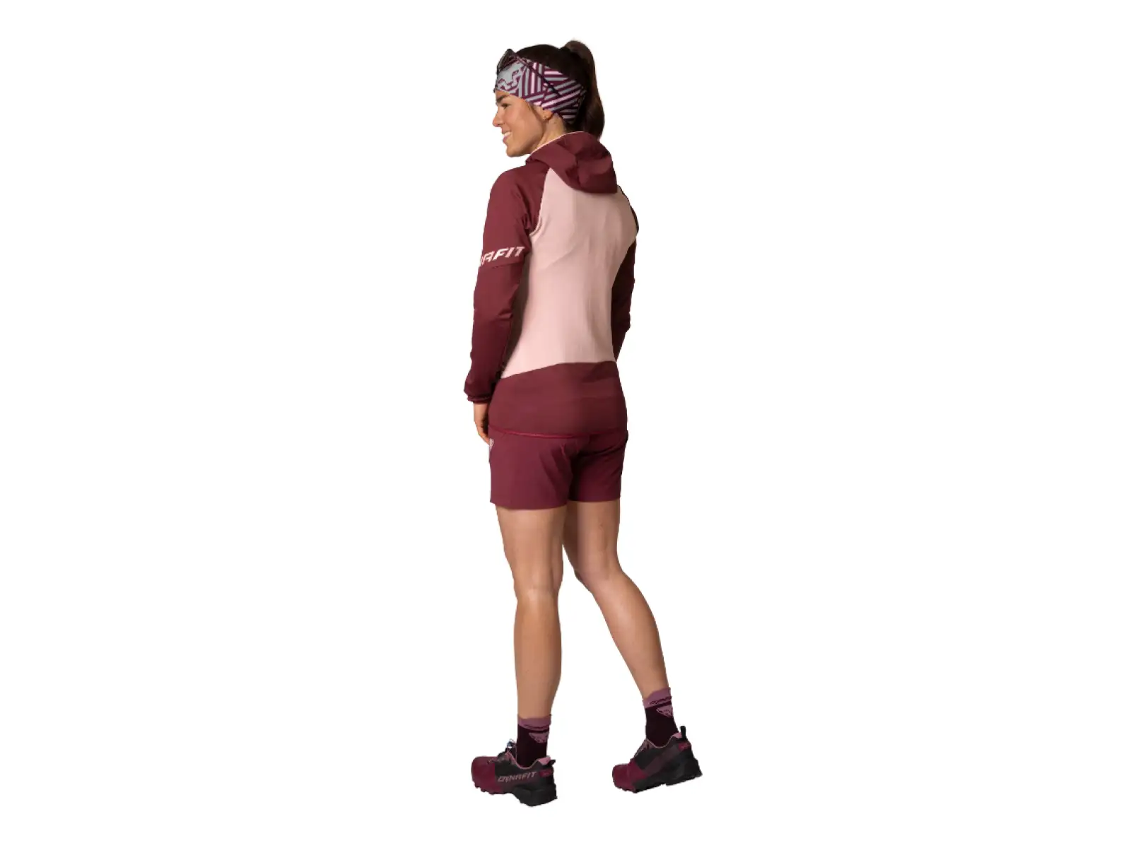 Dynafit Transalper Hybrid dámske šortky Burgundy