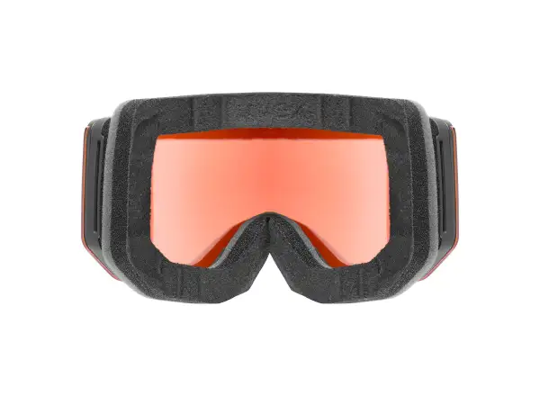 Uvex Lace Attract FM lyžiarske okuliare black matt/red - orange