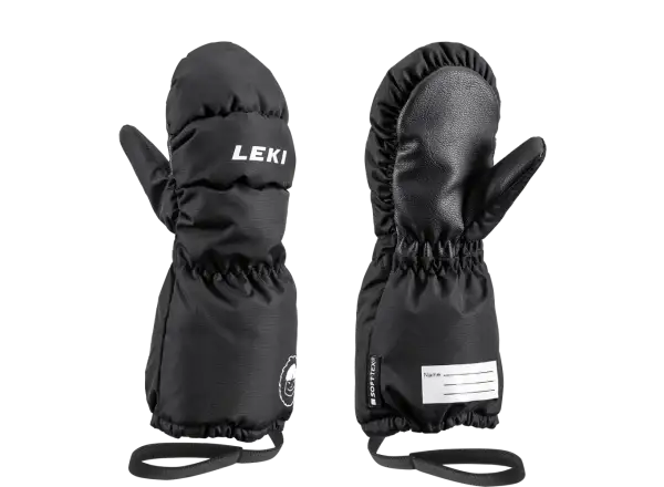 Leki Little Eskimo Mitt Long detské zjazdové rukavice čierne