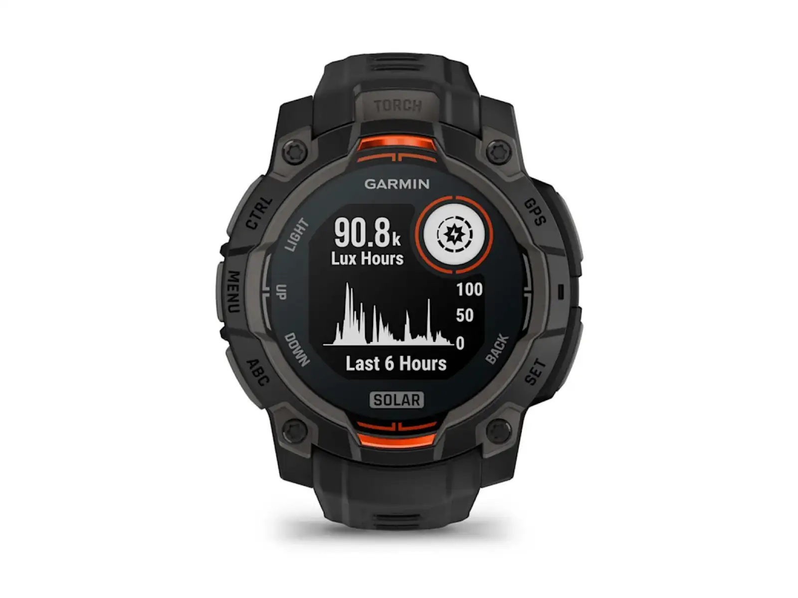 Garmin Instinct 3 Solar 45 mm smart hodinky čierna/čierny remienok