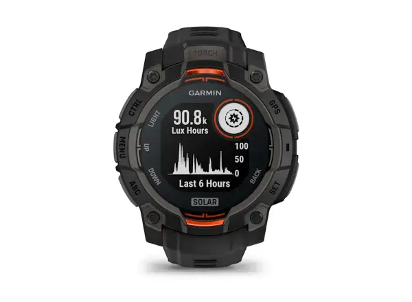 Garmin Instinct 3 Solar 45 mm smart hodinky čierna/čierny remienok