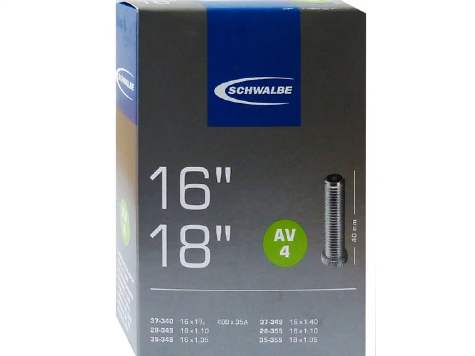 Schwalbe duša 16x1 3/8, 18x1 3/8 (Nr.4)