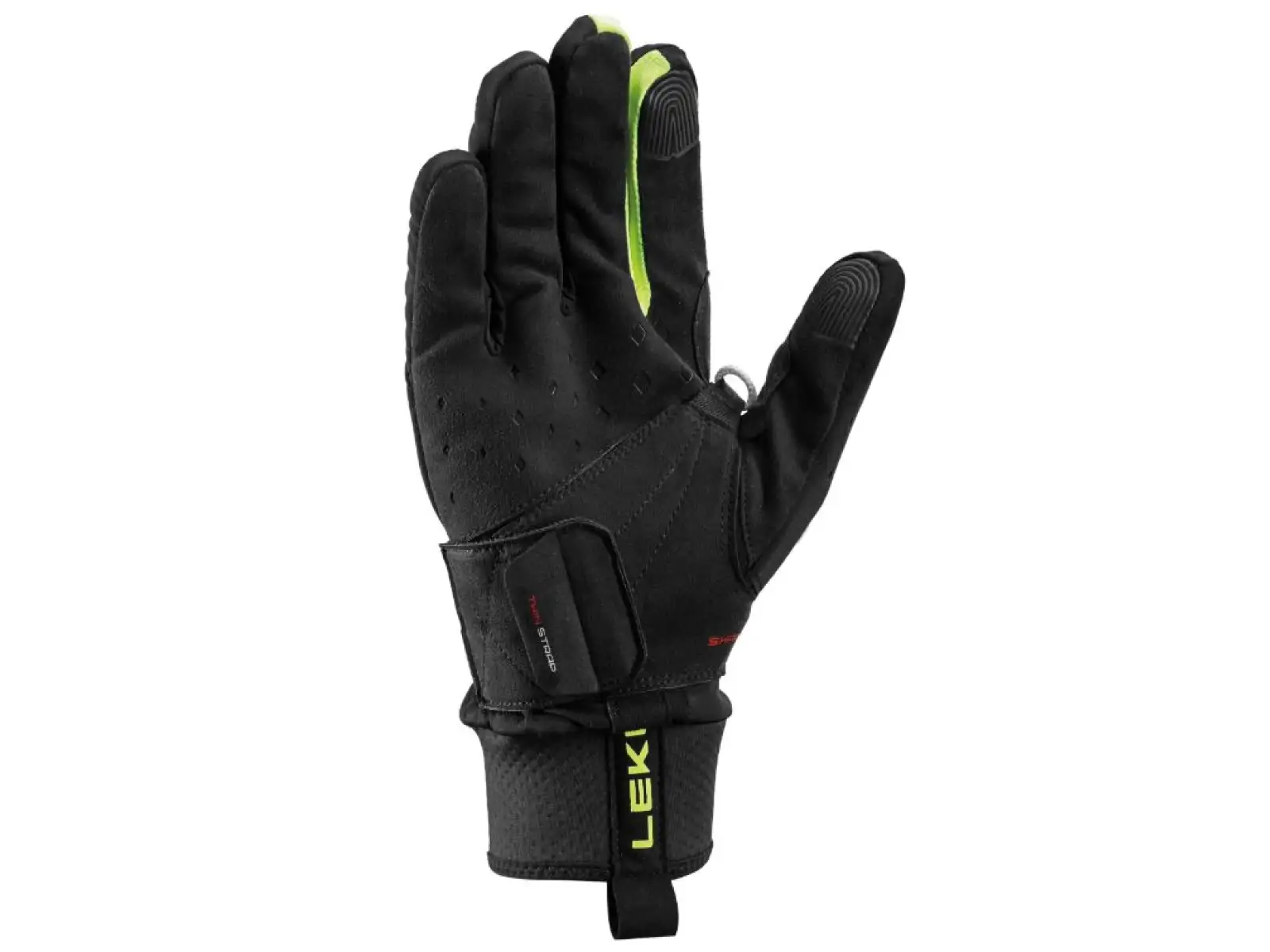 Leki PRC Shark bežecké rukavice Black/Neon yellow