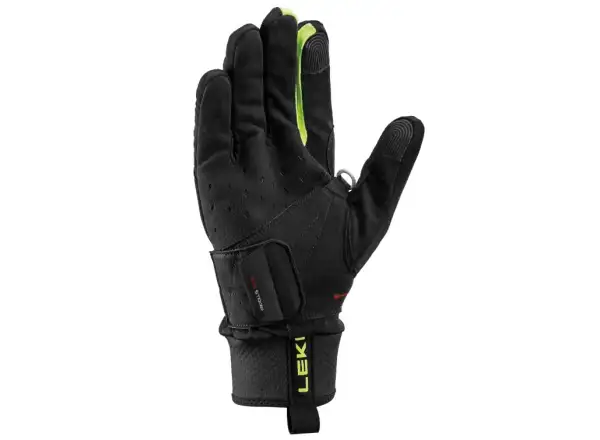 Leki PRC Shark bežecké rukavice Black/Neon yellow