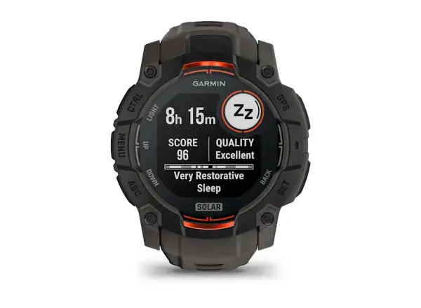 Garmin Instinct 3 Solar 50 mm inteligentné hodinky Black/Charcoal remienok