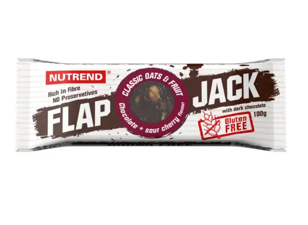 Nutrend Flapjack 100g tyčinka čokoláda/višňa s horkou čokoládou