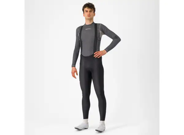 Castelli Espresso Bibtight pánske nohavice s laclom a vložkou Black