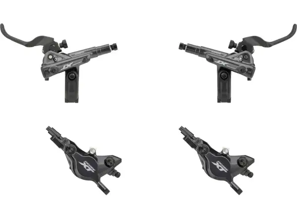 Shimano XT BR-M8100 + BL-M8100 kotúčová brzda sada predná + zadná, kov s chladičom