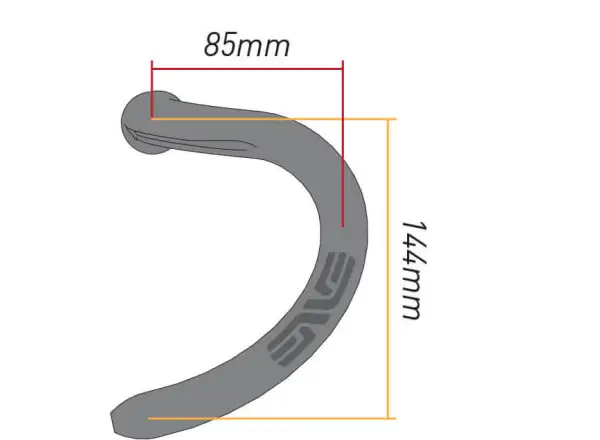 Enve Road Standard Drop cestné riadidlá čierna