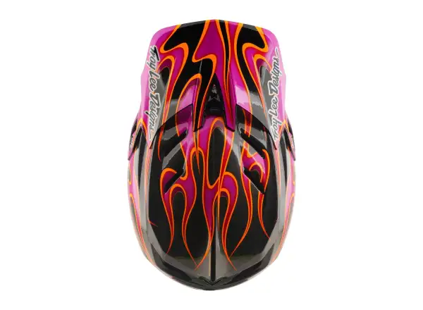 Troy Lee Designs D4 Carbon MIPS prilba Torched Carbn/Magenta