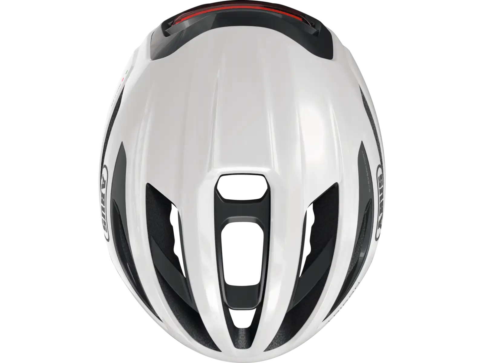 Abus Taipan LED gravel prilba Shiny White