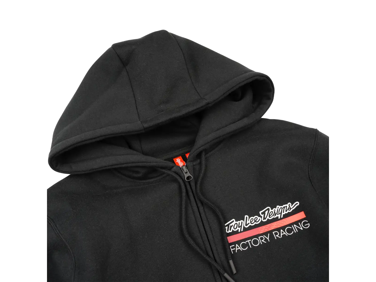 Troy Lee Designs Factory Racing pánska mikina na zips Black heather/Red