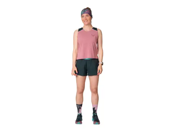 Dynafit Sky Crop Top Dámske tričko bez rukávov Mokarosa