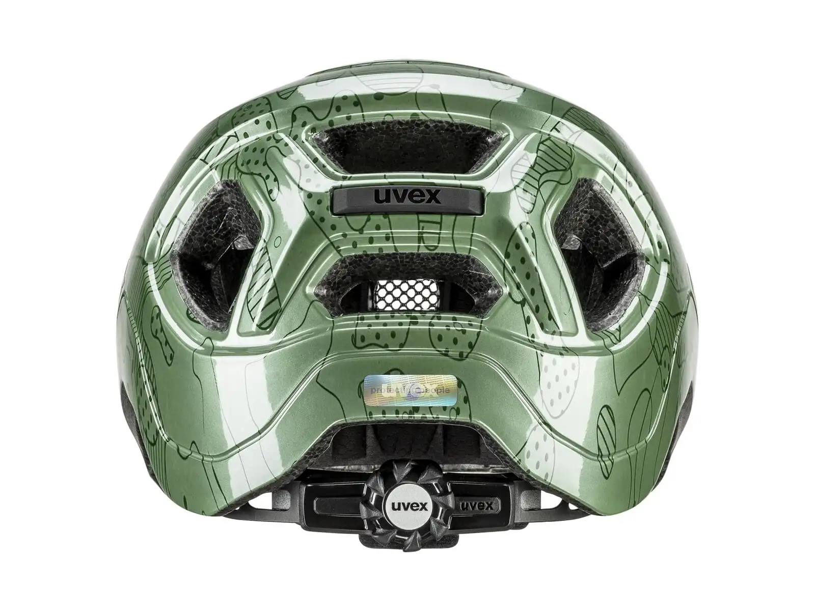 Prilba Uvex React JR. Moss Green Výškomer