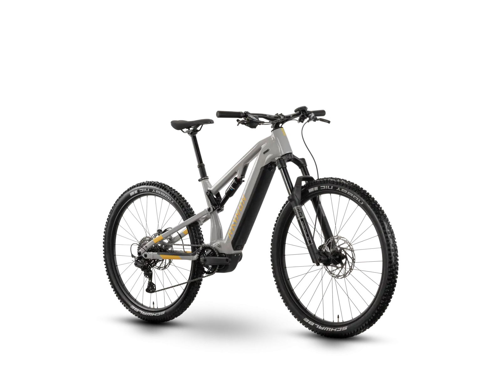 Raymon Trailray 120 Pro celoodpružený elektrobicykel timelessgrey/mustard