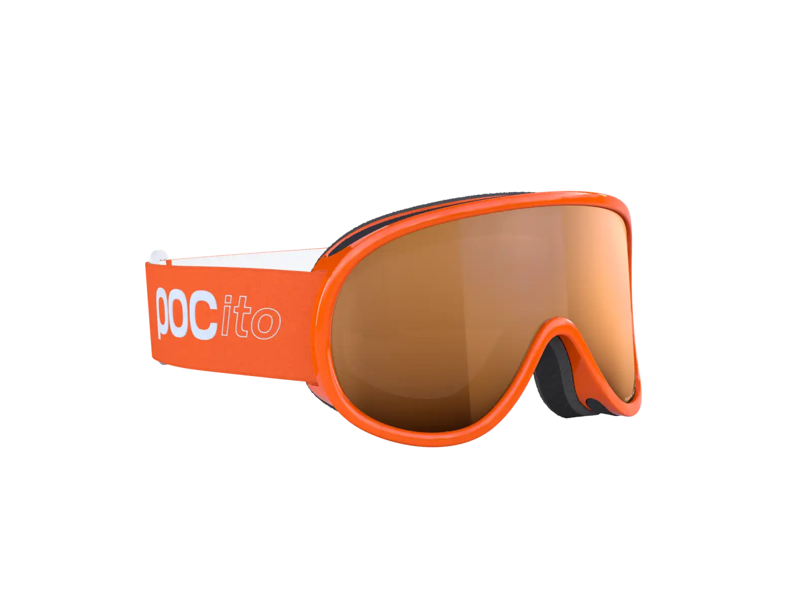 POC POCito Retina detské lyžiarske okuliare Fluorescent Orange/Partly Sunny Light Orange
