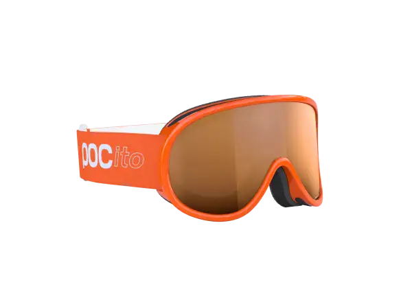 POC POCito Retina detské lyžiarske okuliare Fluorescent Orange/Partly Sunny Light Orange