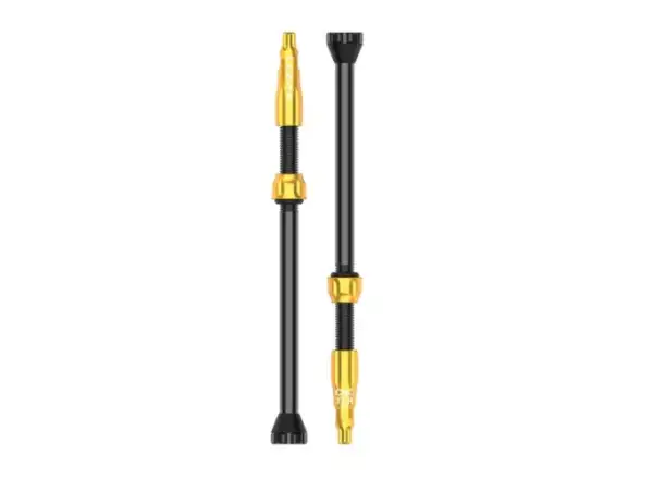 Lezyne CNC TLR Valve bezdušový ventil 60 mm zlatý