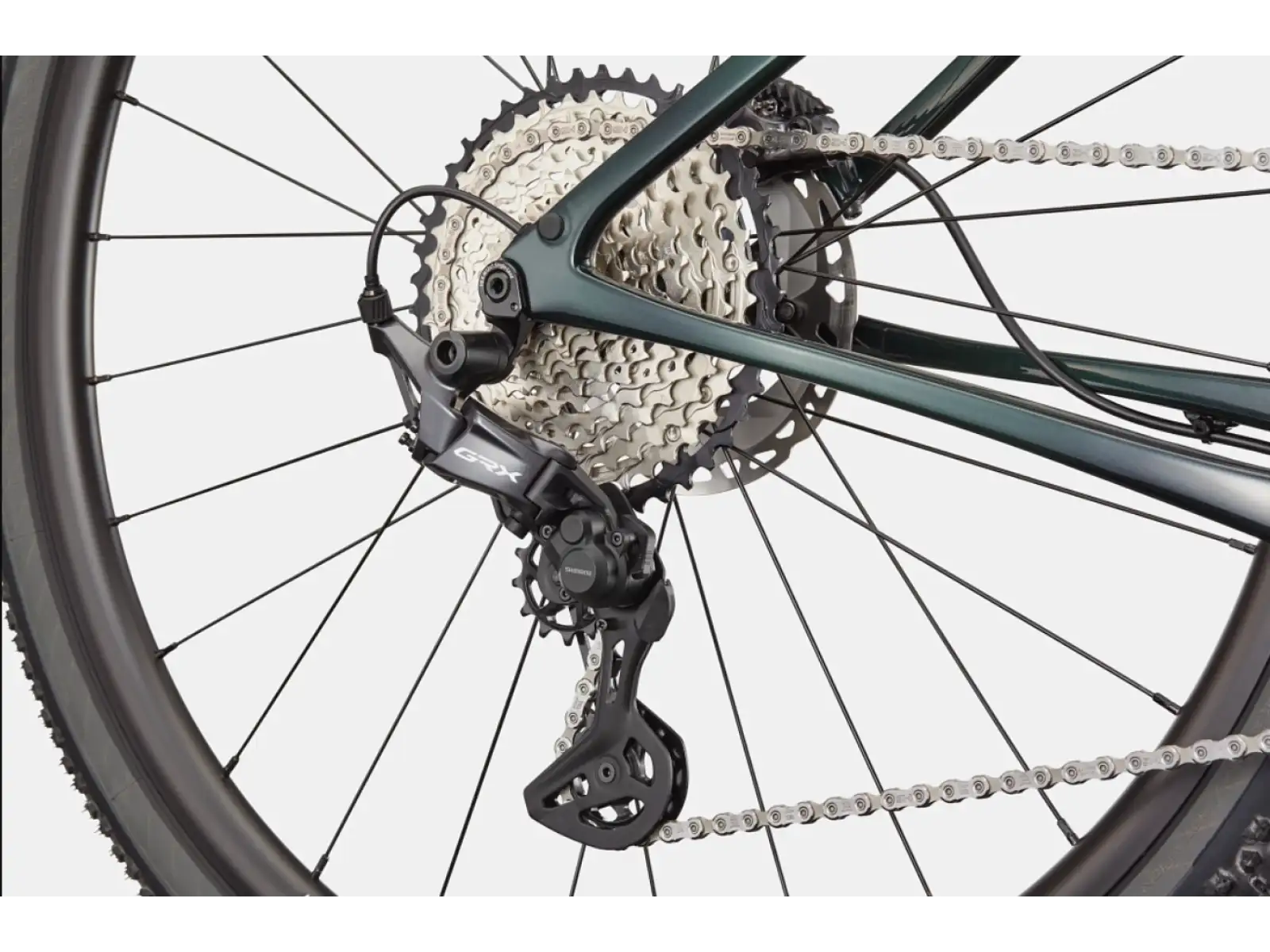 Cannondale Topstone Carbon 2 Lefty gravel bike Green vel. M