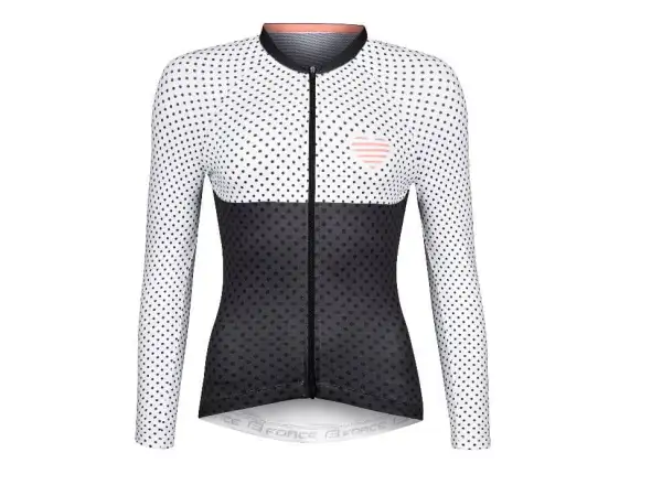 Force Points dámsky dres s dlhým rukávom black/white
