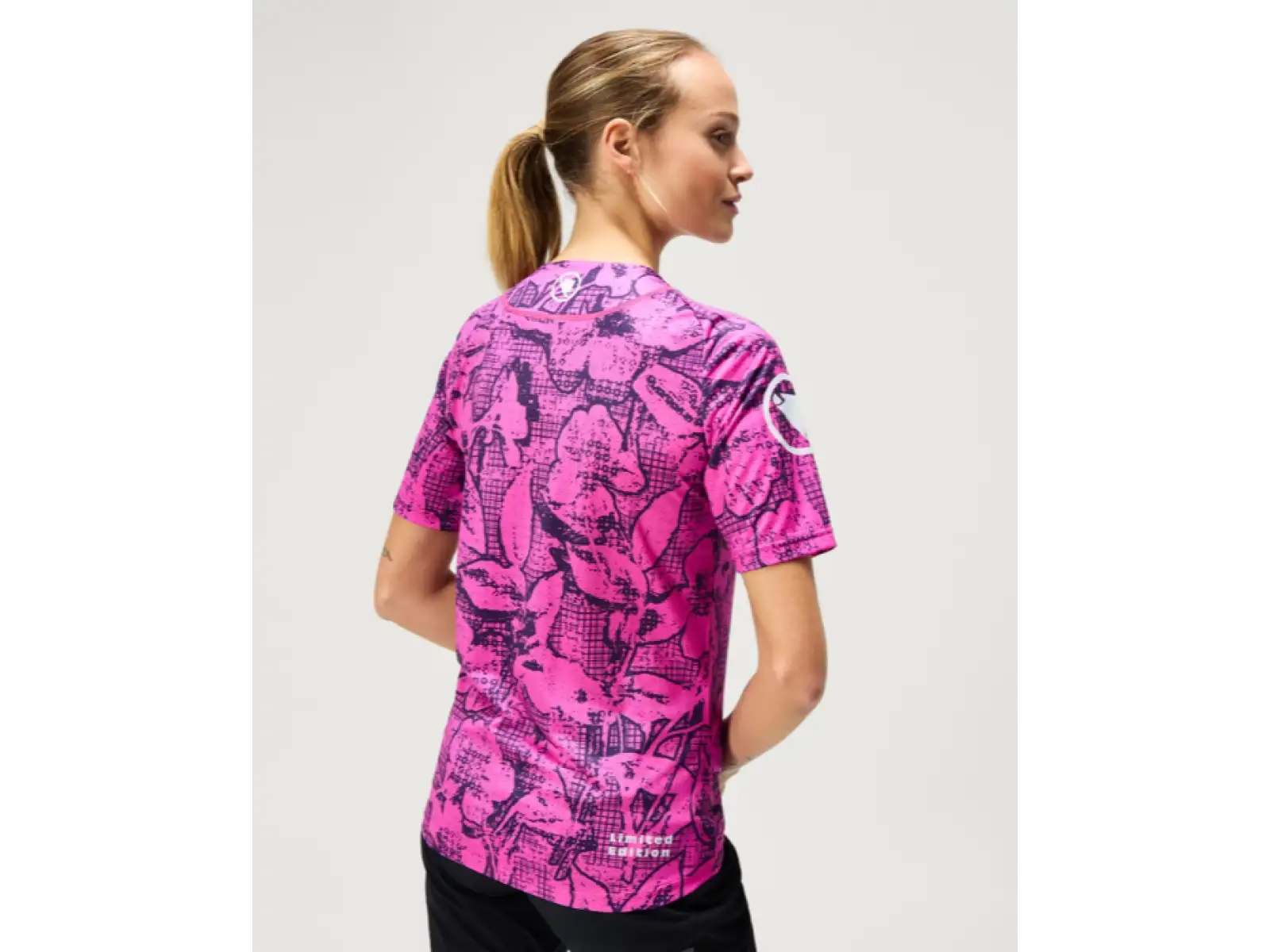 Endura LTD Grid Floral dámsky dres krátky rukáv Pink Pop