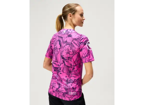 Endura LTD Grid Floral dámsky dres krátky rukáv Pink Pop