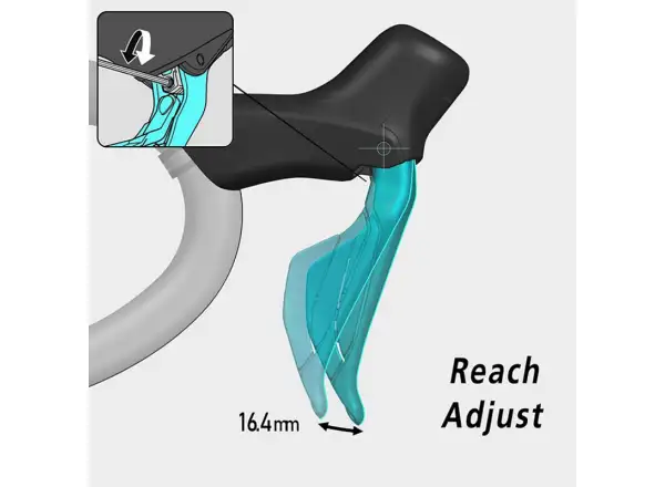 Shimano GRX BR-RX410 + BL-RS717 kotúčová brzda predná (ľavá), J-kit, polymér s chladičom