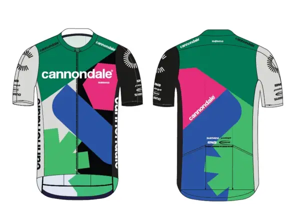 Cannondale CFR Replica pánsky dres krátky rukáv Green/Blue