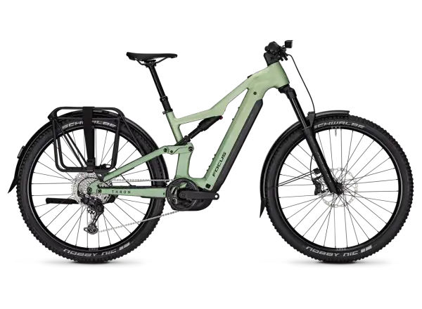 Focus THRON 7 EQP 800Wh celoodpružený elektrobicykel Mintgrey / Artichokegreen