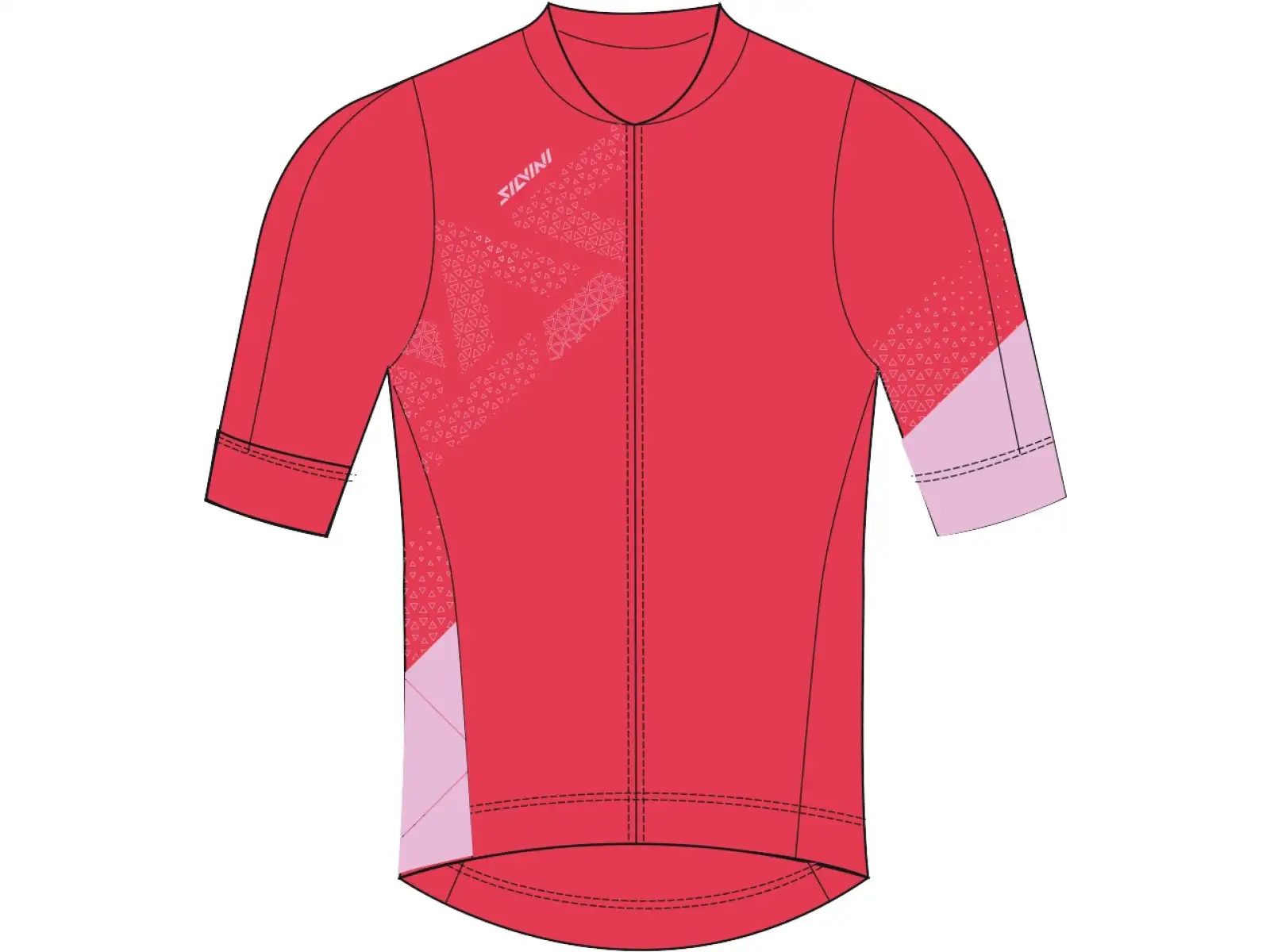 Silvini Rosalia dámsky dres s krátkym rukávom ruby/pink