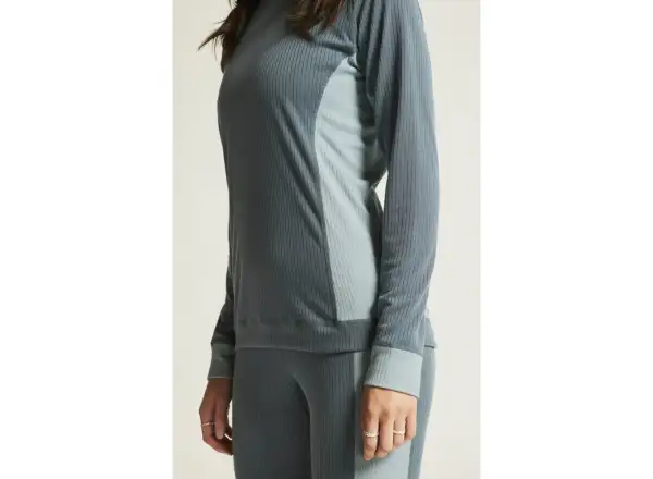 Craft Core Dry Baselayer dámska súprava tričko dlhý rukáv+nohavice modrá