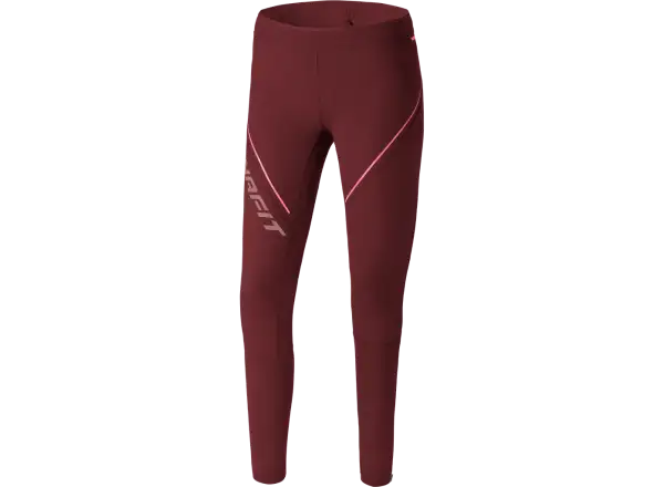 Dynafit Winter Dámske bežecké legíny Burgundy