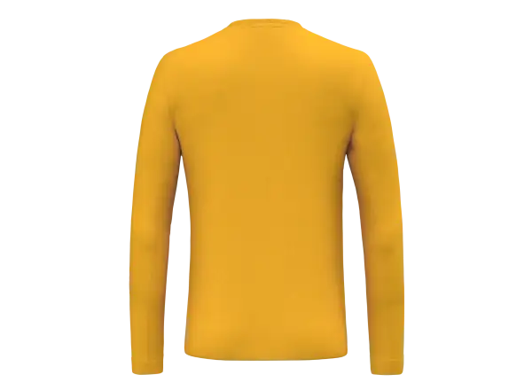 Salewa Solidlogo Dry pánske tričko s dlhým rukávom Gold