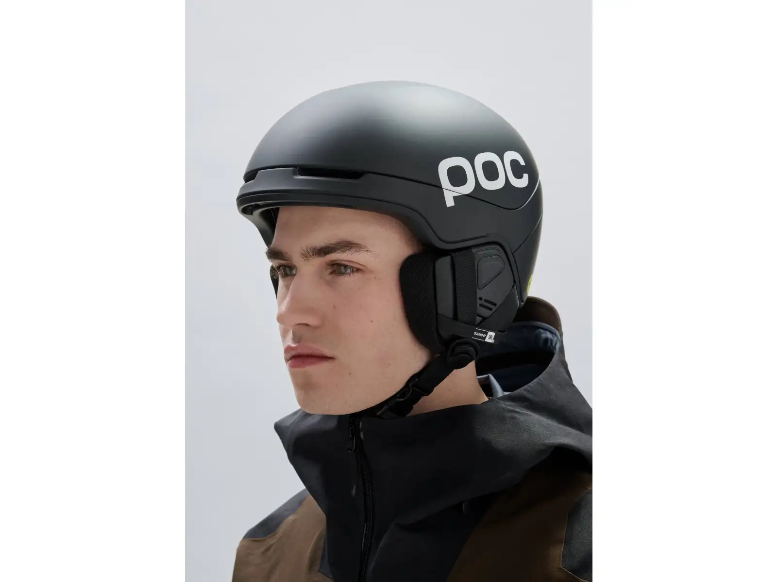 POC Obex Contour Communication lyžiarska prilba Sylvanite Grey Matt/Uranium Black Matt