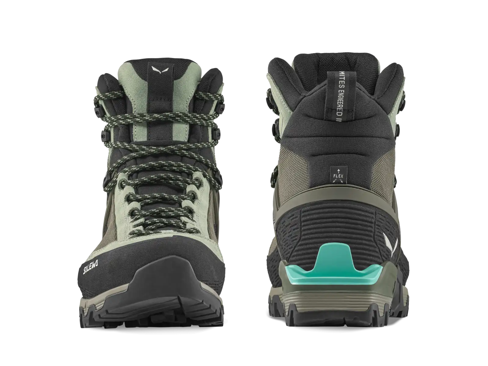 Salewa Mountain Trainer 3 Tech Mid GTX dámske turistické topánky Shadow/Faded Green