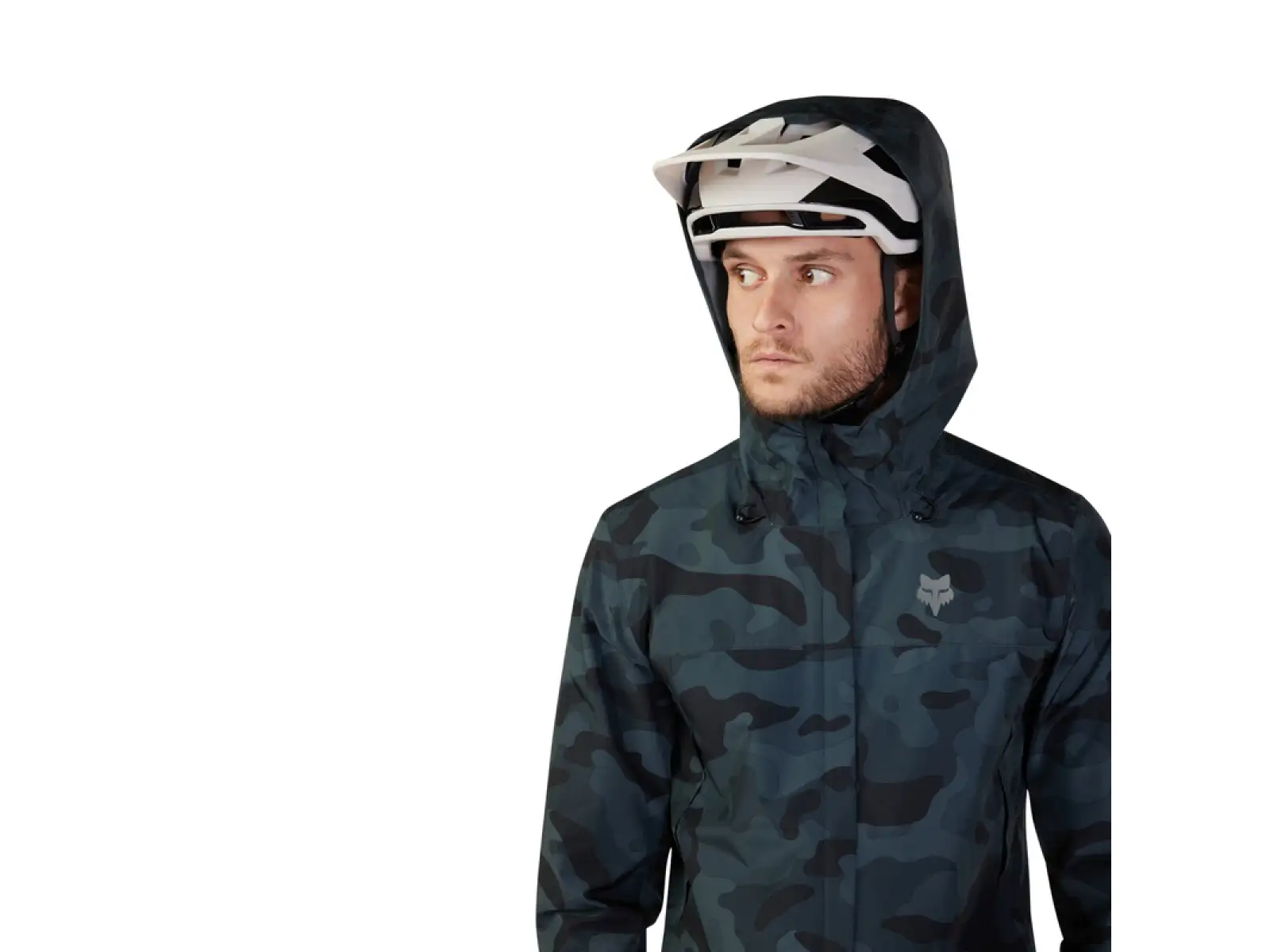 Cyklistická bunda Fox Ranger 2.5L Black Camo