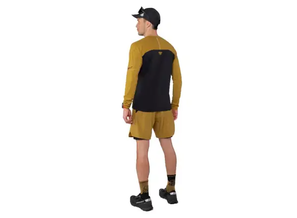 Dynafit Alpine Pro pánske tričko s dlhým rukávom Black Out/Tobacco