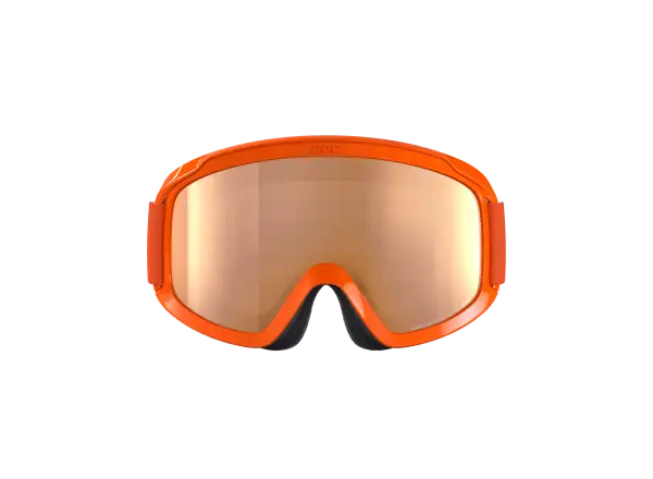 POCito Opsin detské lyžiarske okuliare Fluorescent Orange/Partly Sunny Light Orange